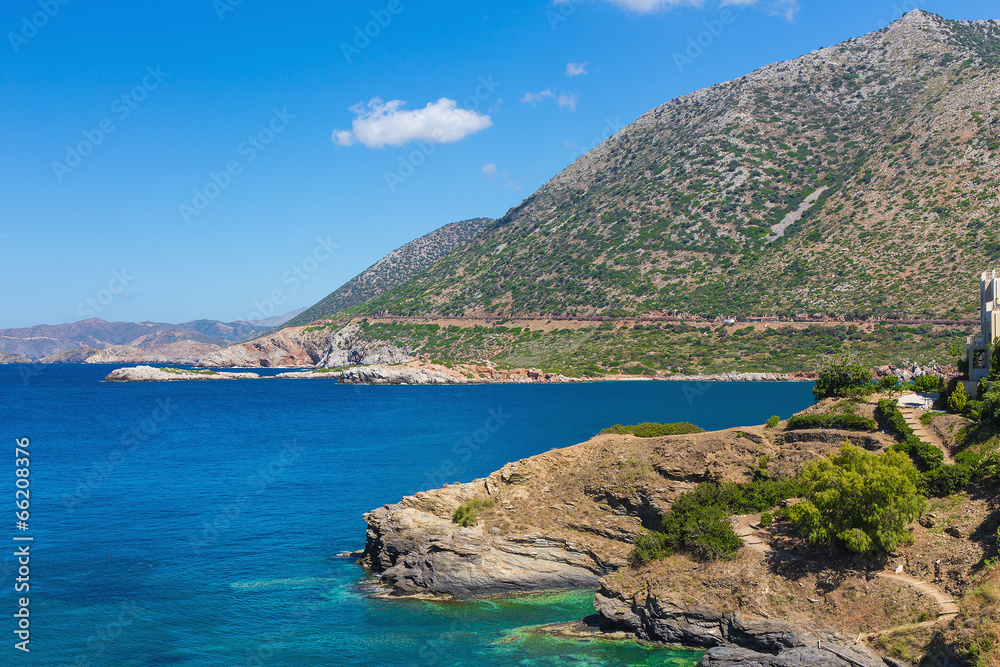 natural landscape of the island of Crete