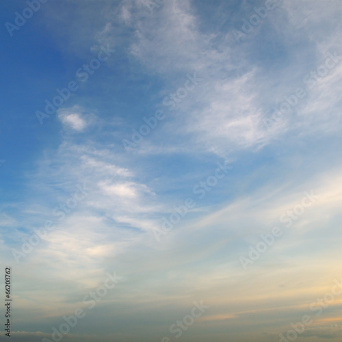 beautiful blue sky with light clouds © alinamd