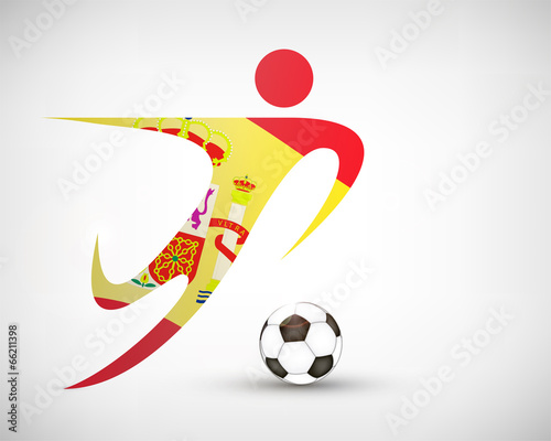 Silhouette Fußball Spanien