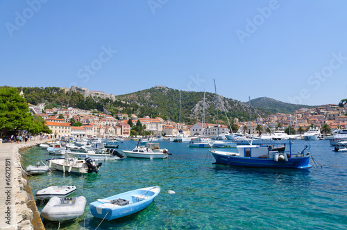 Old town and Fortress of Hvar in Croatia