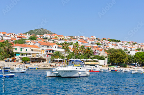 Cityscpe and port of Hvar in Croatia © Scirocco340