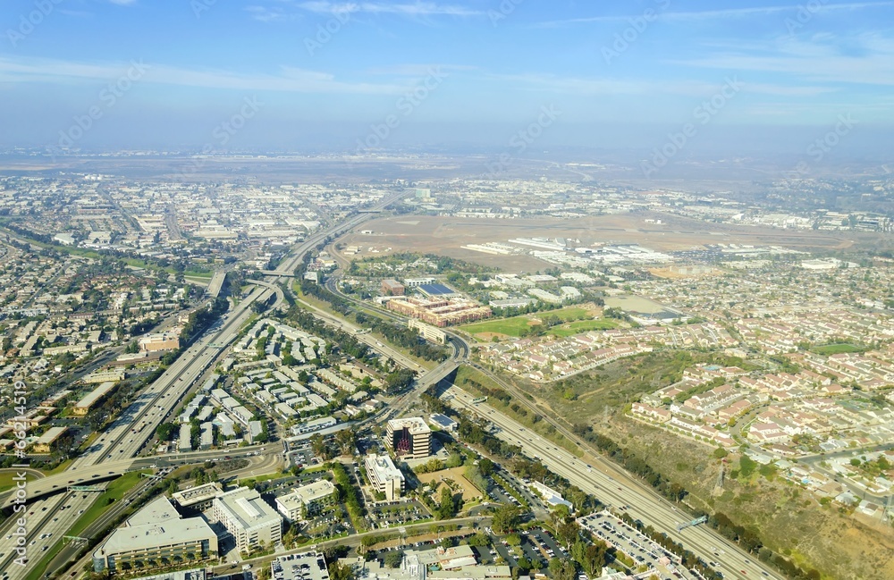 Aerial view of Midway District, San Diego