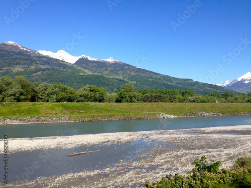 Rhine River / Switzerland / Liechtenstein