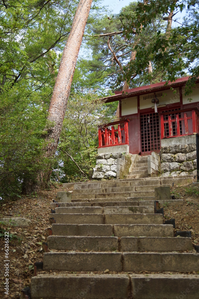 Fototapeta premium 天竜峡 伏見田尻稲荷 参道