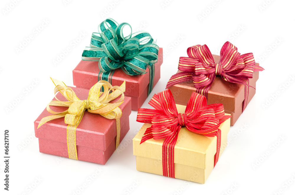 Obraz premium Gift box isolated white background