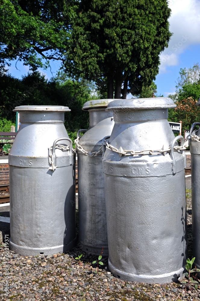 Old milk churns © Arena Photo UK