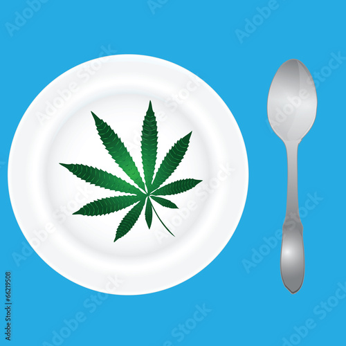 Menu with cannabis