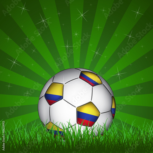 Columbia soccer ball  vector