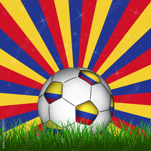 Columbia soccer ball, vector