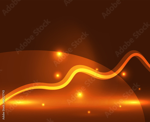 Abstract glowing lines