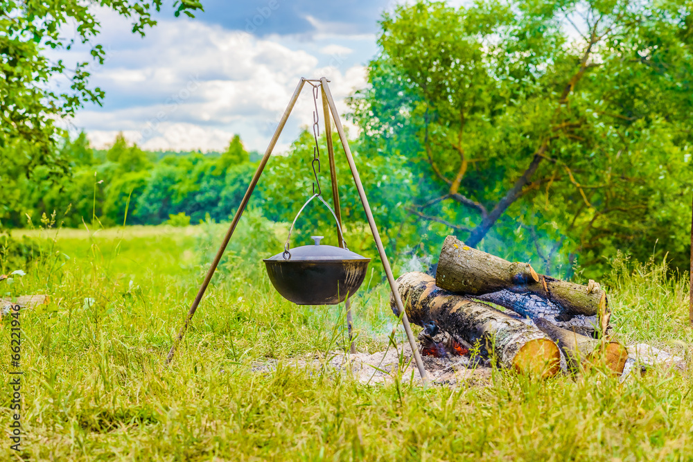 kettle on a tripod kettle on a tripod