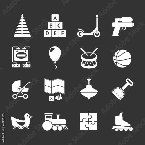 Set icons of toys