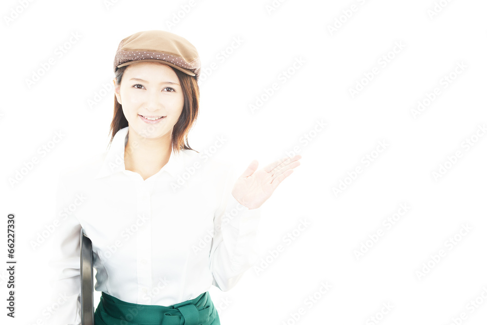 笑顔のウェイトレス 笑顔のウェイトレス