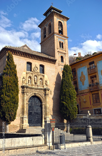 Iglesia de Santa Ana, Granada, Andalucía, España