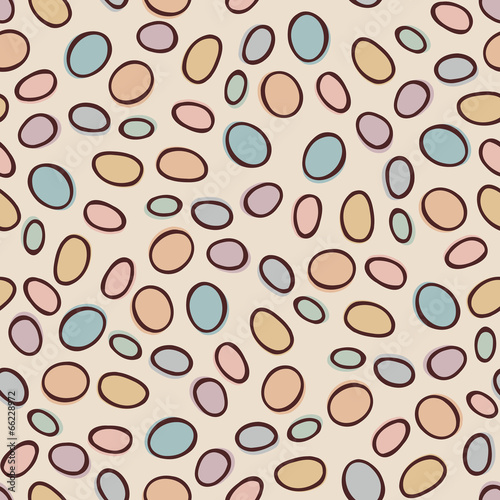 Seamless pattern with stones