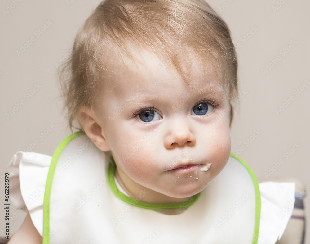 Portrait of the baby of 1 year old. Portrait of the baby of 1 year old.