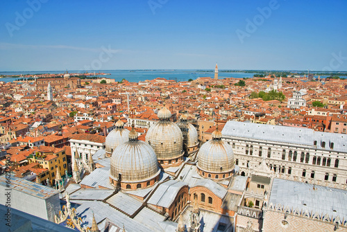 Venice cityscape - view from Campanile di San Marco. Italy