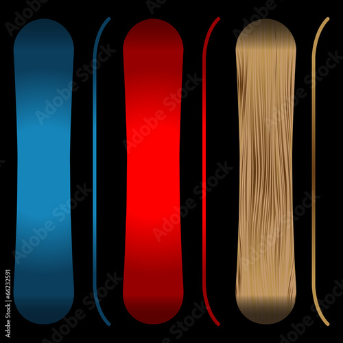 Snowboards black