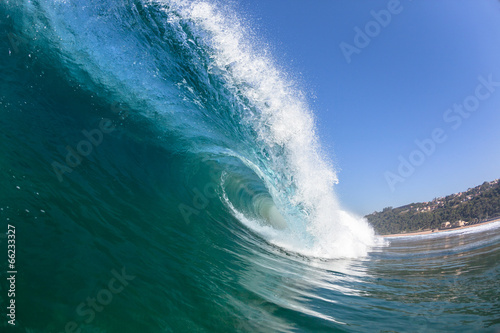 Ocean Wave Swimming Inside Blue