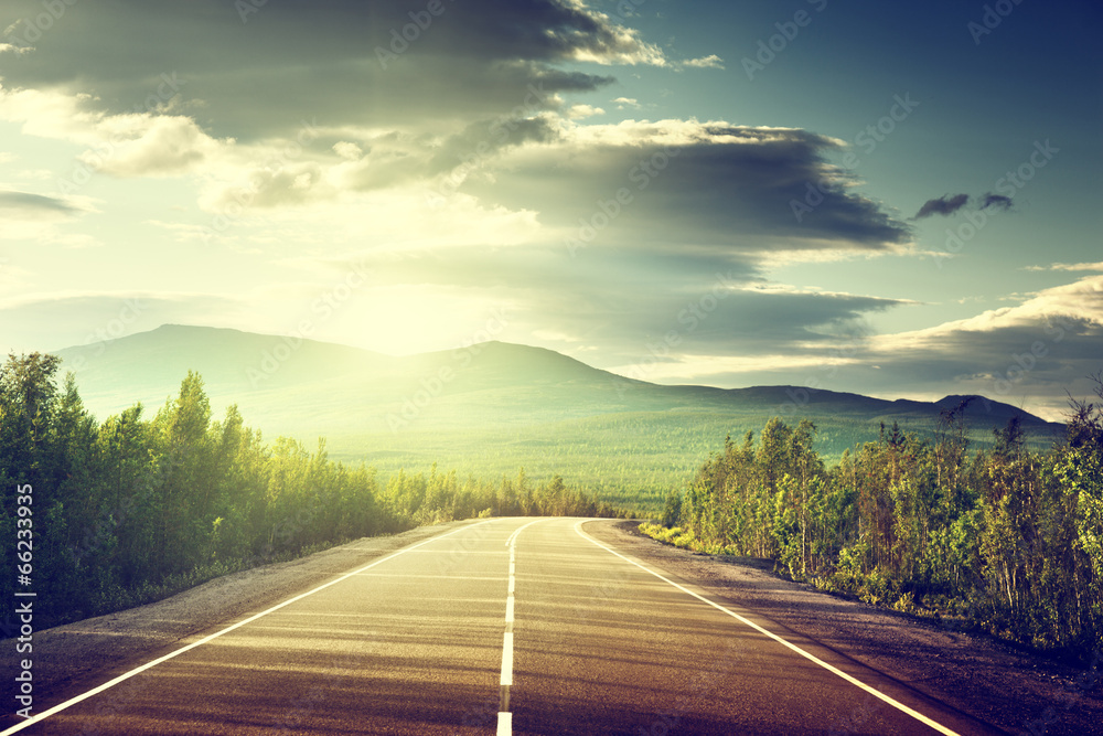 Fototapeta premium road in mountains