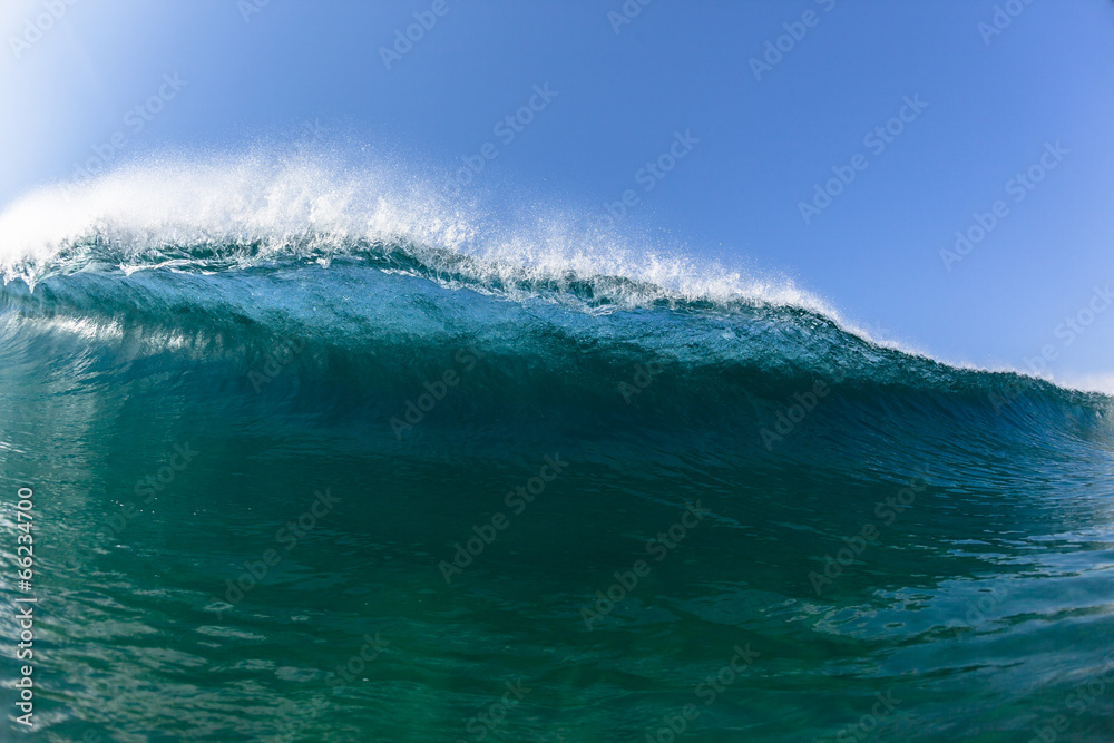 Fototapeta premium Ocean Wave Swimming Crashing Blue