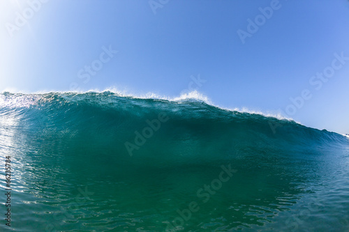 Ocean Wave Swimming Blue Water