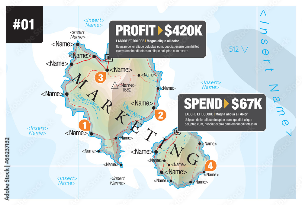 Map Infographic Marketing Map Infographic Marketing