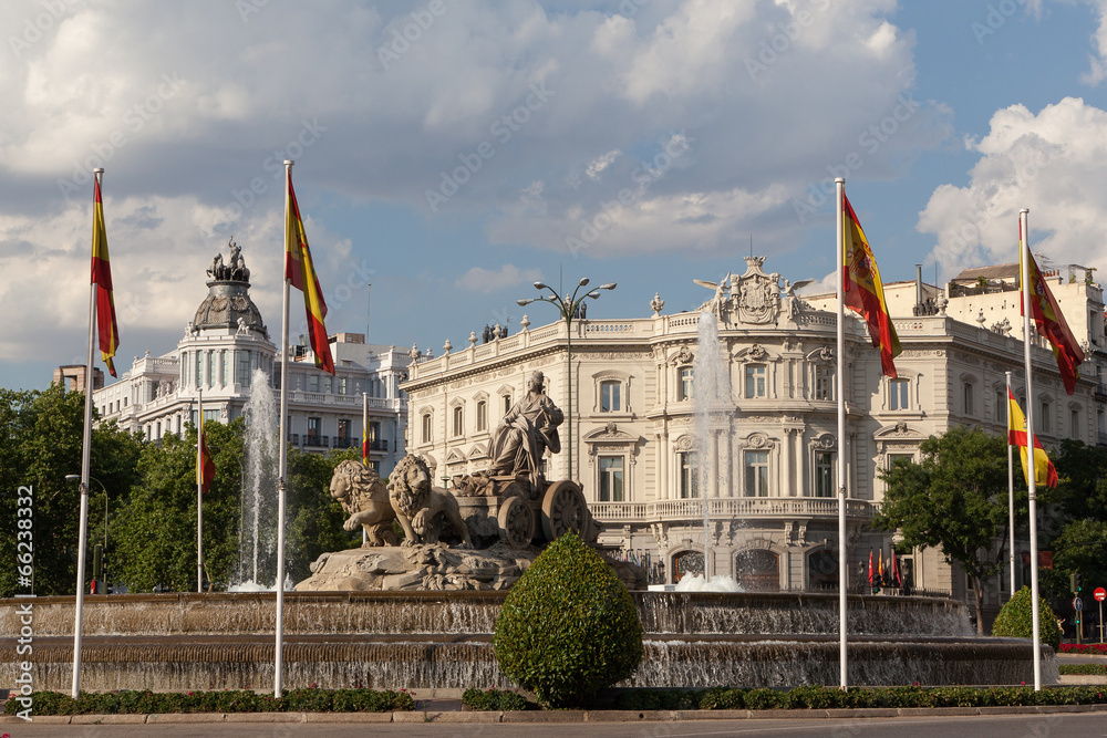 Obraz premium Cibeles square, Madrid, Spain