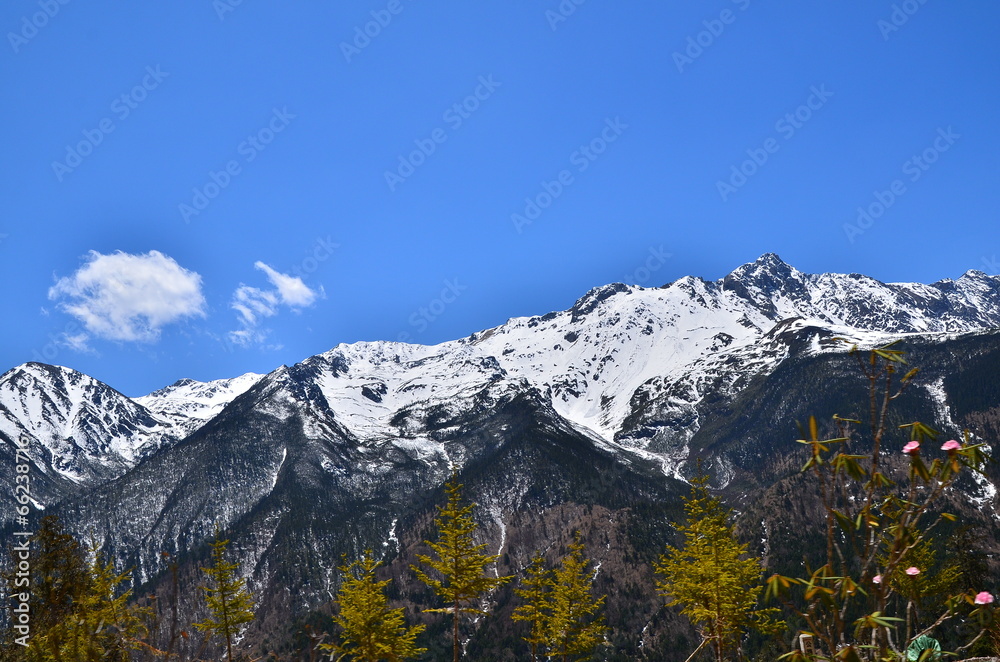 Snow Mountain Range in Yannan, China