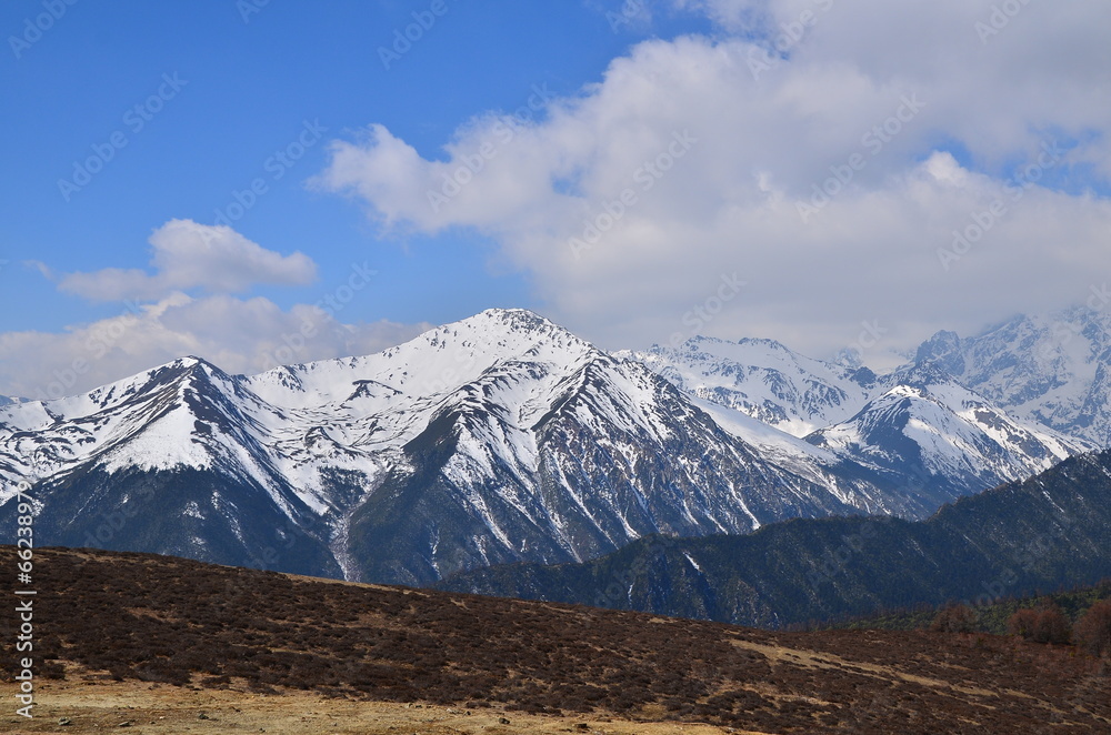 Himalayas Mountain Range in Yunnan, China