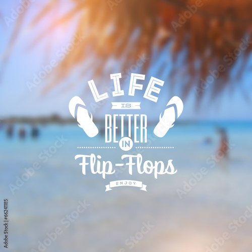 Beach vacation type vector design