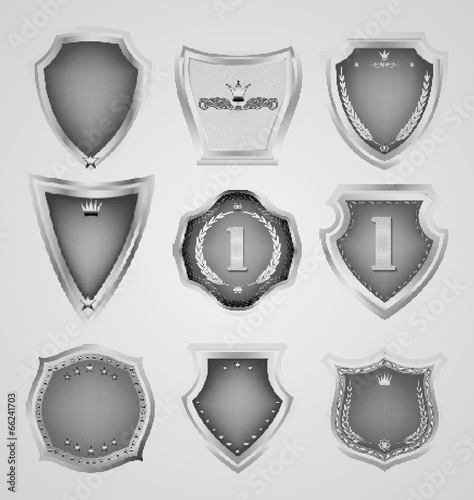 Set of old dark vintage  label-holds  haldfone style.