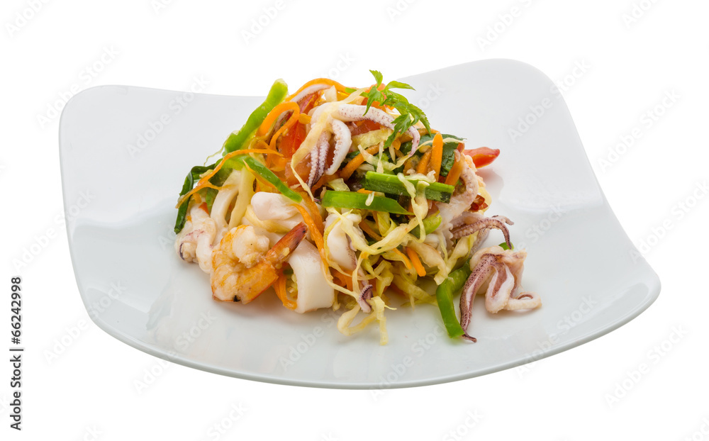 Asian seafood salad Asian seafood salad