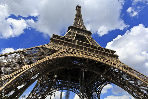 Tour Eiffel, Wideangle Street view - Paris