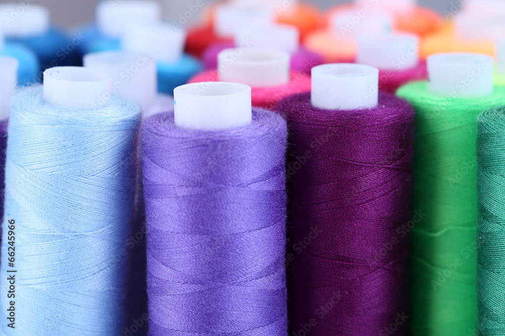 Multicolor sewing threads background Multicolor sewing threads background