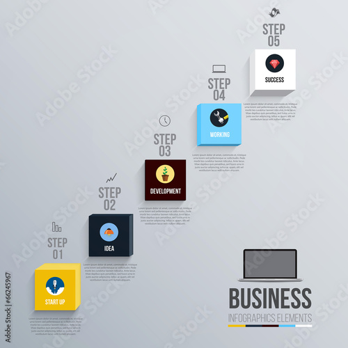 Modern Design Minimal infographic template