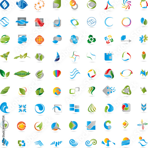 Große Sammlung, Icon, Logo, Vektor