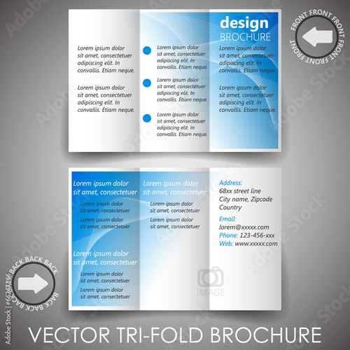 Tri fold corporate business brochure