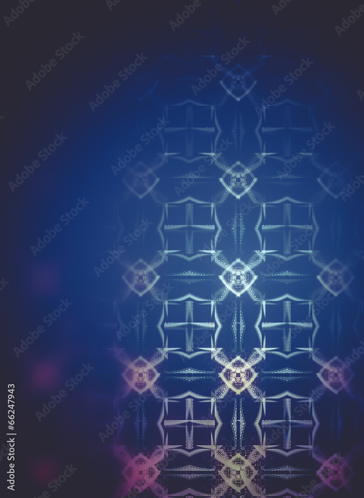 Fototapeta premium Abstract fractal texture, wisps and lights, Background design of