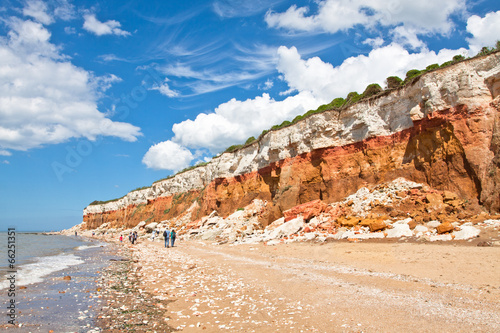 panorama of the layered cliffs at Hunstanton Fototapete