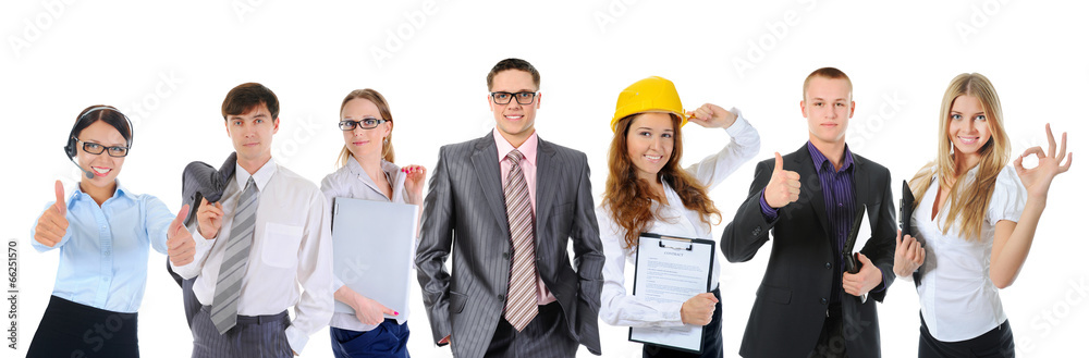 Happy smiling business team Happy smiling business team