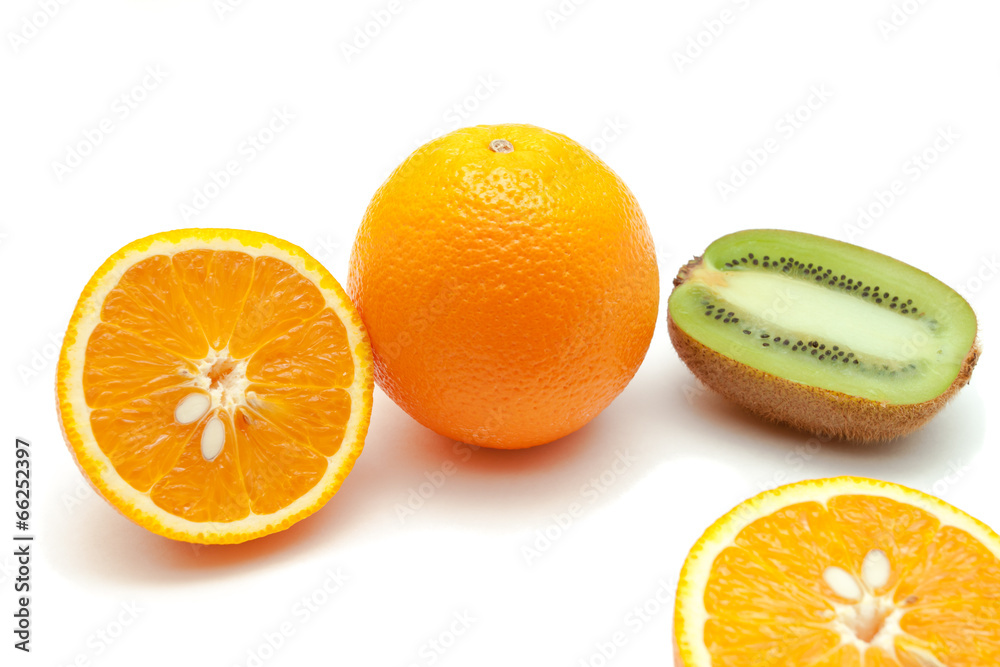 Fototapeta premium Group of tropical fruits