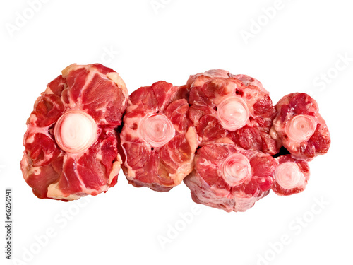 Obraz na płótnie raw uncooked beef tail w salonie