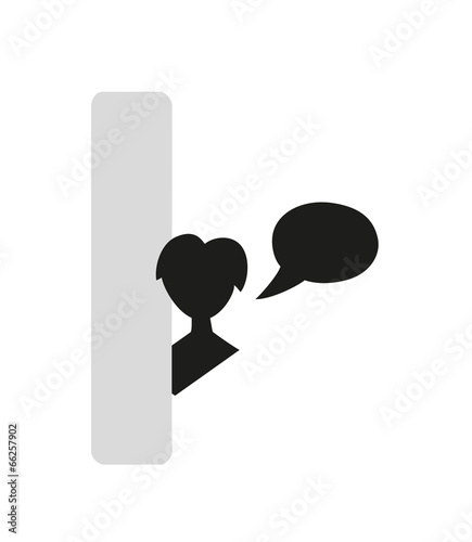silhouette speak bubble