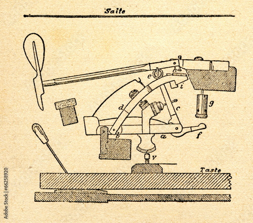 Mechanik of fortepiano photo