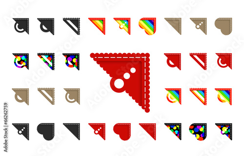 Set for decoration of photos