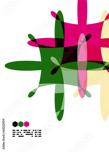 Modern geometric design template