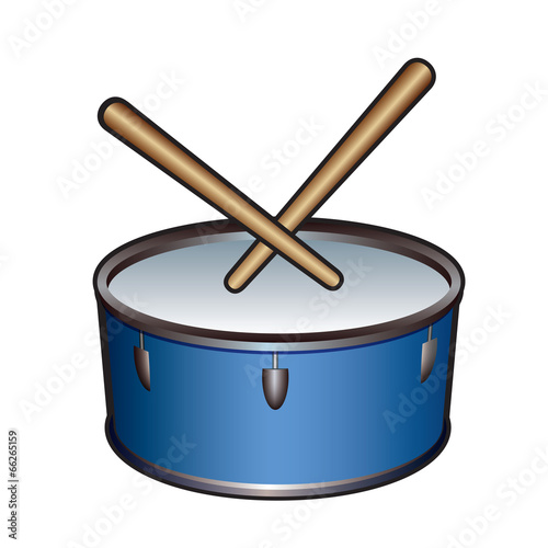 blue drum vector icon