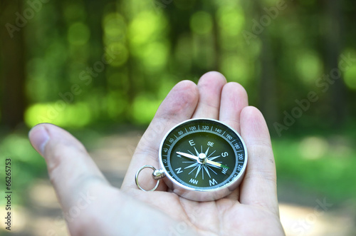 Compass in the hand