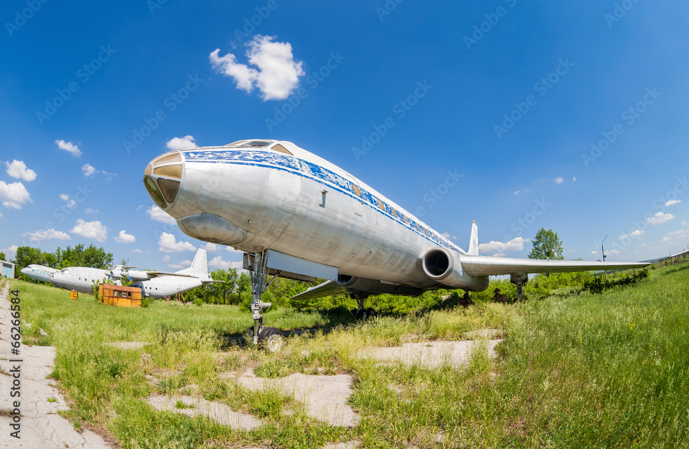 Old russian aircraft Tu-104 Old russian aircraft Tu-104